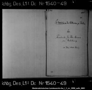 Korrespondenz des Grafen Wilhelm zu Holstein-Schaumburg