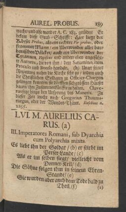 LVI. M. Aurelius Carus. (a)