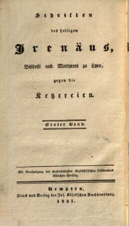 Sämmtliche Werke der Kirchen-Väter : aus dem Urtexte in das Teutsche übersetzt. 3