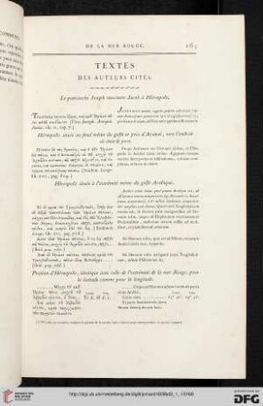 Textes des auteurs cités