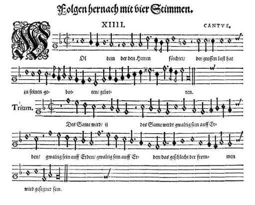Folgen hernach mit vier Stimmen