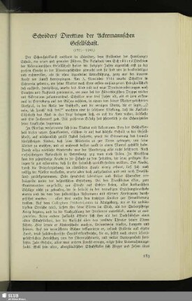 Schröders Direktion der Ackermannschen Gesellschaft : (1771-1780)