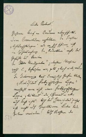Brief vom 5. Mai 1878
