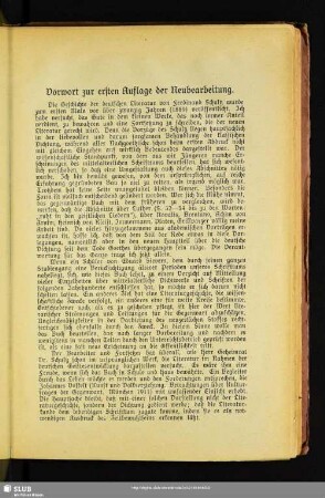 Vorwort zur ersten Auflage der Neubearbeitung