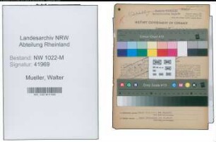 Entnazifizierung Walter Mueller , geb. 28.08.1902 (Bahnbeamter)