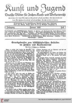 Heft 1 (Januar 1925)