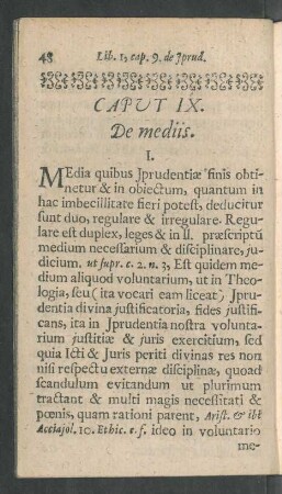 Caput IX. De mediis.