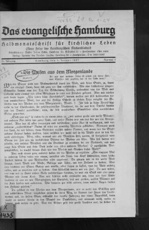 Die Weisen aus dem Morgenlande
