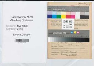 Entnazifizierung Johann Ewertz, geb. 31.05.1897 (Techn.-Angest.)