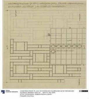 St. Louis, Sommersitz eines Kunstfreundes auf der internationalen Ausstellung, Bibliothek, Raum 24, Deckenprojektion