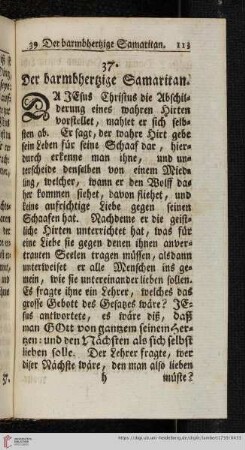 37. Der barmbherzige Samaritan