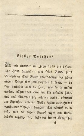 Lieber Perthes!