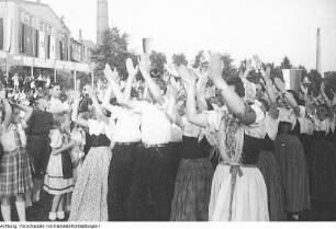 Sorbentreffen, Kreisrat Dr. Jan Ziesche, Oberregierungsrat Krenz, Kreisschulrat, 8./9. Juli 1950