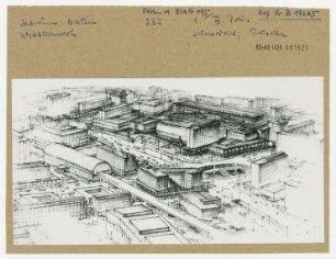 Städtebaulicher Ideenwettbewerb zum Stadtzentrum der Hauptstadt der DDR, Berlin. Berlin, Mitte, Stadtzentrum, Alexanderplatz