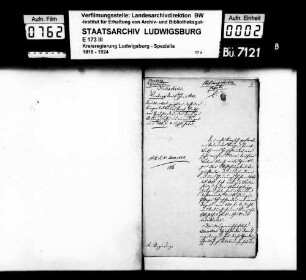 Stiftungssachen: Legate, Oberamt Leonberg