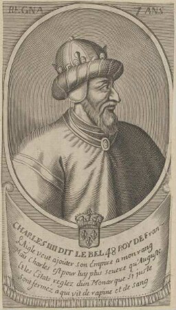 Bildnis von Charles IV., König von Frankreich