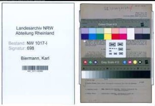 Entnazifizierung Karl Biermann , geb. 29.10.1895 (Dentist)
