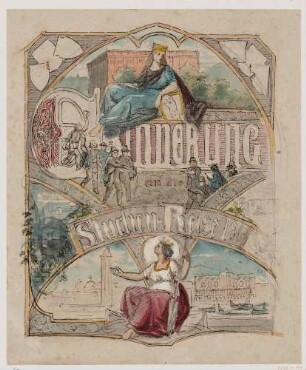Titelblatt: "Erinnerung an die Studienreise 1864"