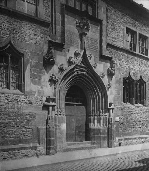 Erfurt, Alte Universität, Portal der Hauptfront, 1945 zerstört