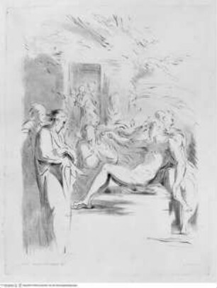 Raccolta di disegni originali di Fra.co Mazzola detto il Parmigianino tolti dal gabinetto di Sua Eccellenza il Sig.re Conte Alessandro Sanvitale, (Tav. 8) Grablegung Christi