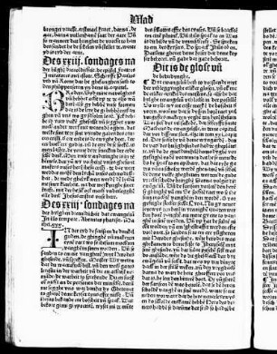 Des xxiii. sondages na der hilghe[n] drevoldicheit