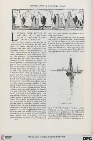 2: Letters from artists to artists, [5], Holland from a Canadian canoe