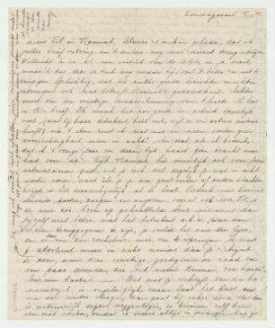 Brief von Nel van der Le[c]k an Til Brugman und Hannah Höch. Den Haag