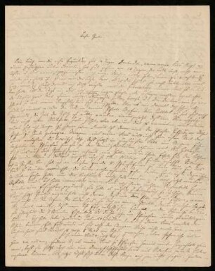 Nr. 3: Brief von Rudolf von Jhering an Carl Friedrich Wilhelm von Gerber, Gießen, 22.5.1854