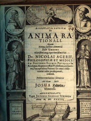 Dispvtatio physica de anima rationali