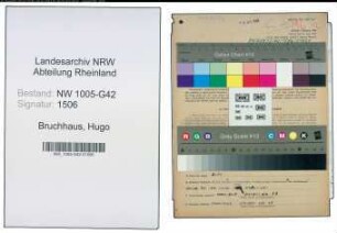 Entnazifizierung Hugo Bruchhaus , geb. 17.09.1905 (Portier)