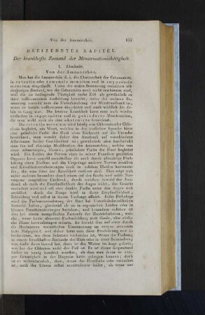 Dreizehntes Kapitel. Der krankhafte Zustand der Menstruationsthätigkeit.