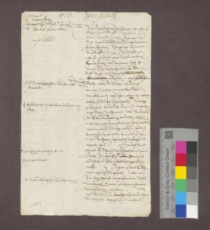 Der Basler Bischof Jakob Christoph Blarer von Wartensee bestätigt dem Jakob Christoph Schenk von Castell den Kauf von 6 Mannwerk Matten in Istein.