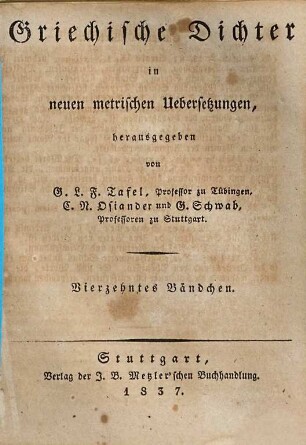 Werke, 4. Alkestis