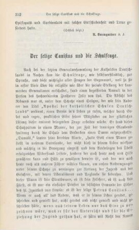 352-370 Der selige Canisius und die Schulfrage