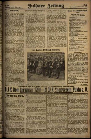 Zweite Ausgabe vom Donnerstag, den 19. Juni 1930.