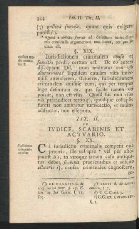 Tit. II. De Iudice, Scabinis Et Actuario