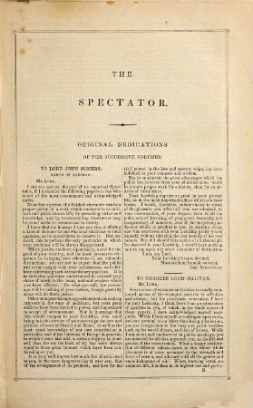 The Spectator : with biographical notices of the contributors ; complete in one volume