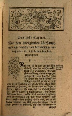 Herrn D. Christian August Crusii, Theol. Prof. Prim. zu Leipzig, Philos. Prof. Extr. des Hochstifts Meissen Prälaten und Domherrn [et]c. Gründliche Belehrung vom Aberglauben zur Aufklärung des Unterschiedes zwischen Religion und Aberglauben