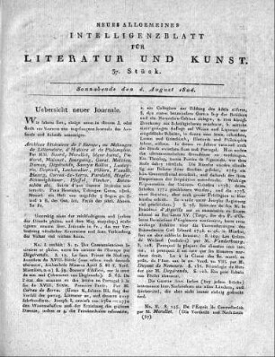 1804-08-04 : 37. Stück