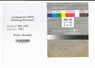 Entnazifizierung Hermann Brock , geb. 13.12.1904 (Bauingenieur)