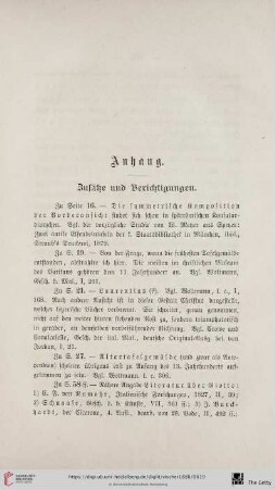 Anhang: Zusätze und Berichtigungen