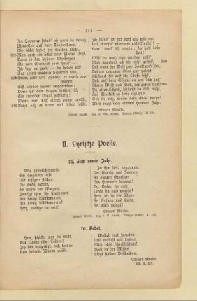 II. Lyrische Poesie