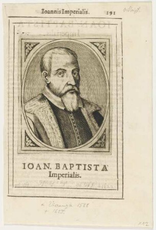 Bildnis des Ioan Baptista Imperialis