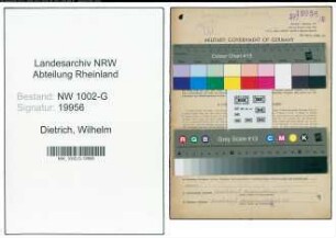 Entnazifizierung Wilhelm Dietrich, geb. 14.01.1898 ()