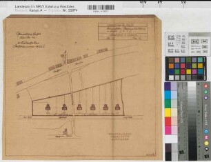 Bocholt (Bocholt) Bauvorhaben Stadtrandsiedlung Lageplan 1932 1 : 1000 35 x 38,5 Pause Westfälische Heimstätte Dortmund Wohnungsgesellschaft Münsterland