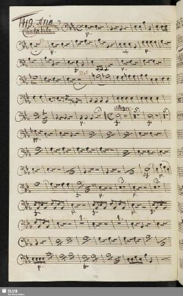 1419. Aria: Cara voce del mio bene / Anonymus