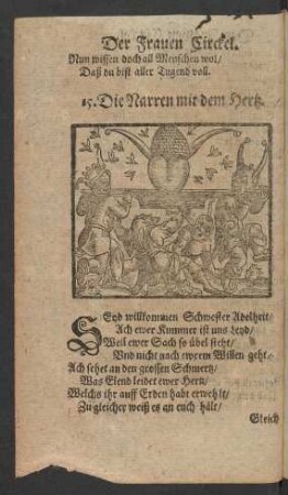 [Die Narren mit dem Hertz.]