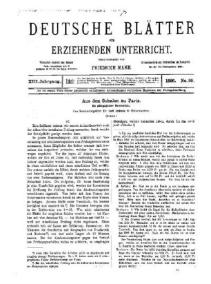 Aus den Schulen zu Paris : (Schluss)