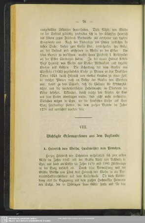 VIII. Wichtige Ordenspersonen aus dem Vogtlande