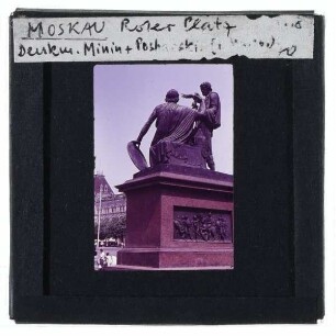 Moskau, Roter Platz,Moskau, Minin-und-Poscharski-Denkmal